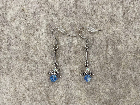 Purple Angel Earrings