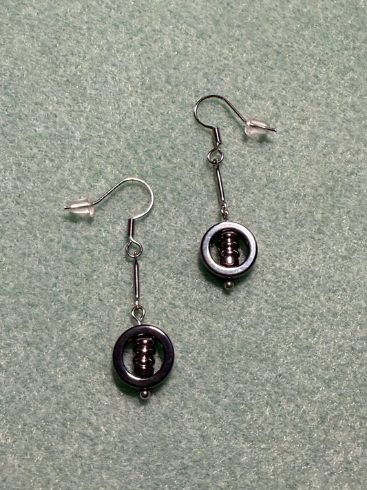 Round Earrings (Silver)