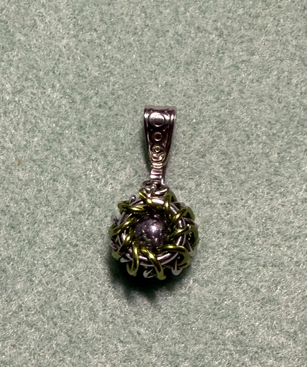 Silver Dragon’s Eye Pendant (Gold)