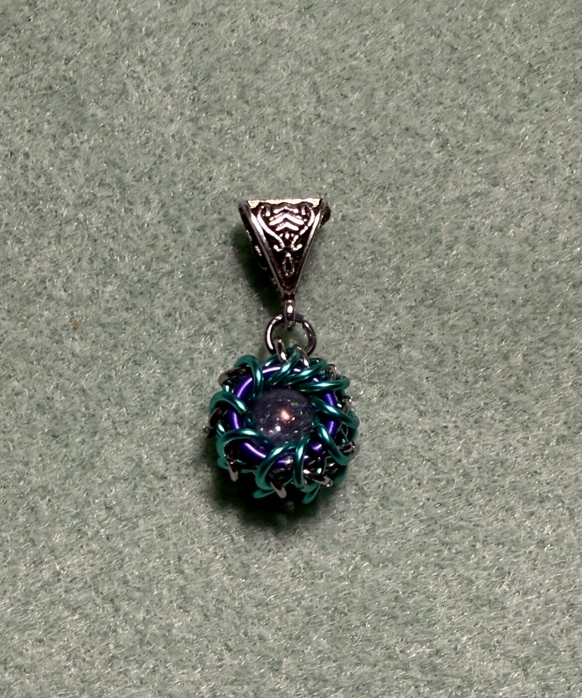 Silver Dragon’s Eye Pendant (Turquoise)