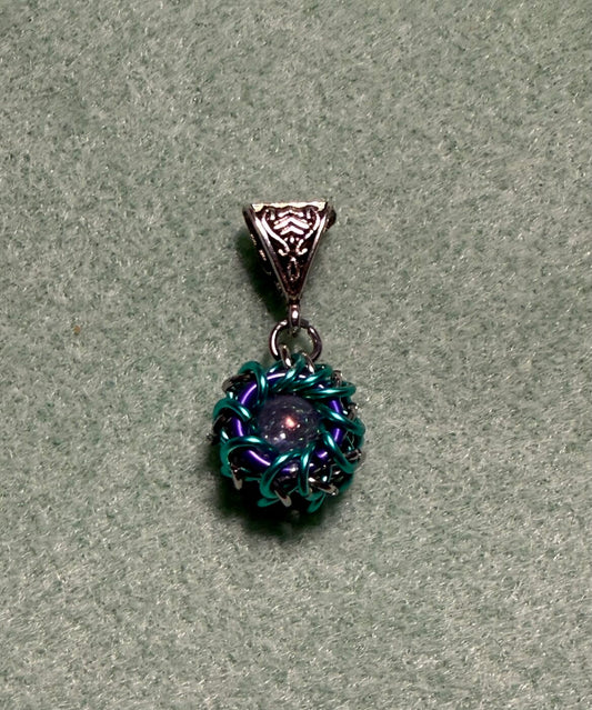 Silver Dragon’s Eye Pendant (Turquoise)