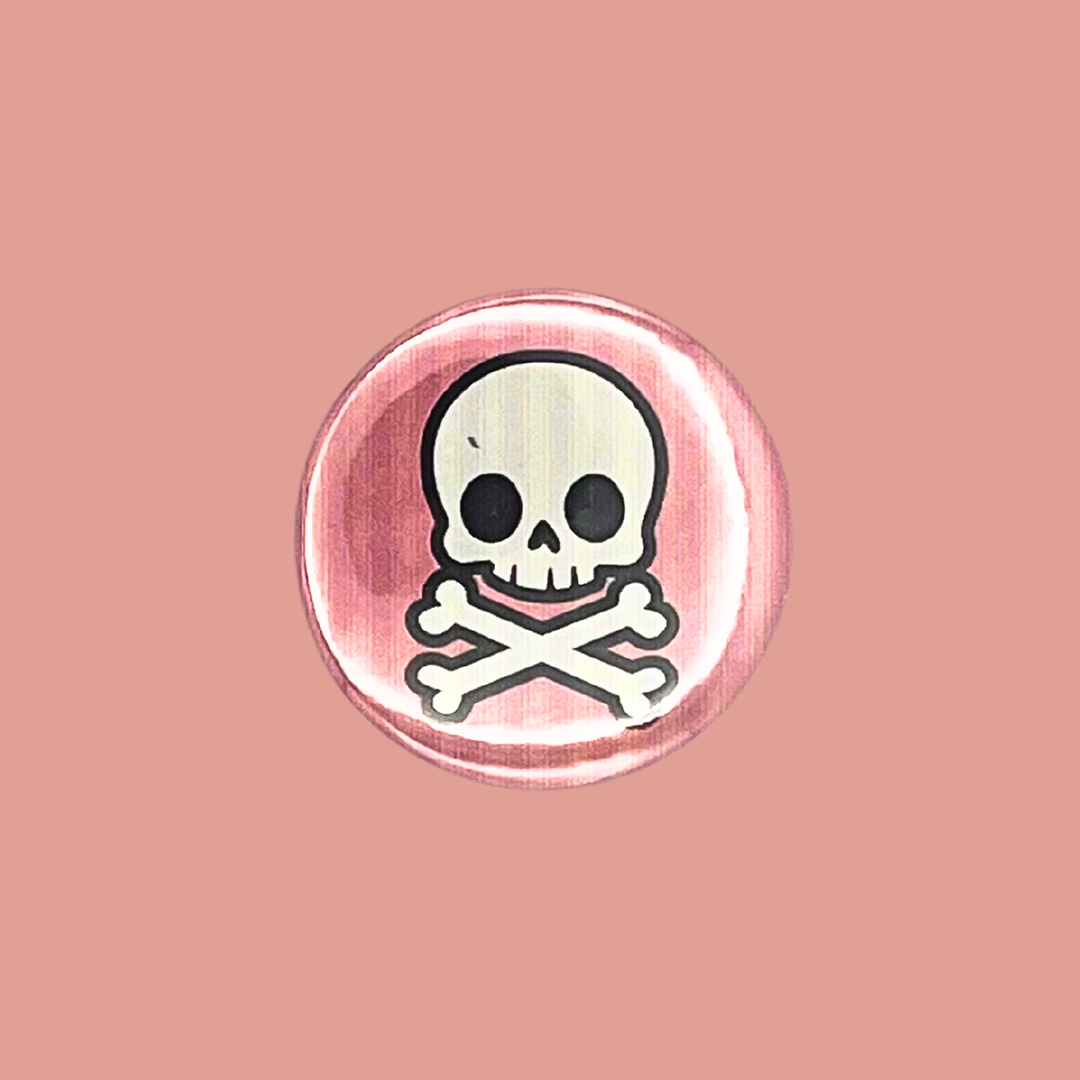 Cutie Skull Button (Pink)