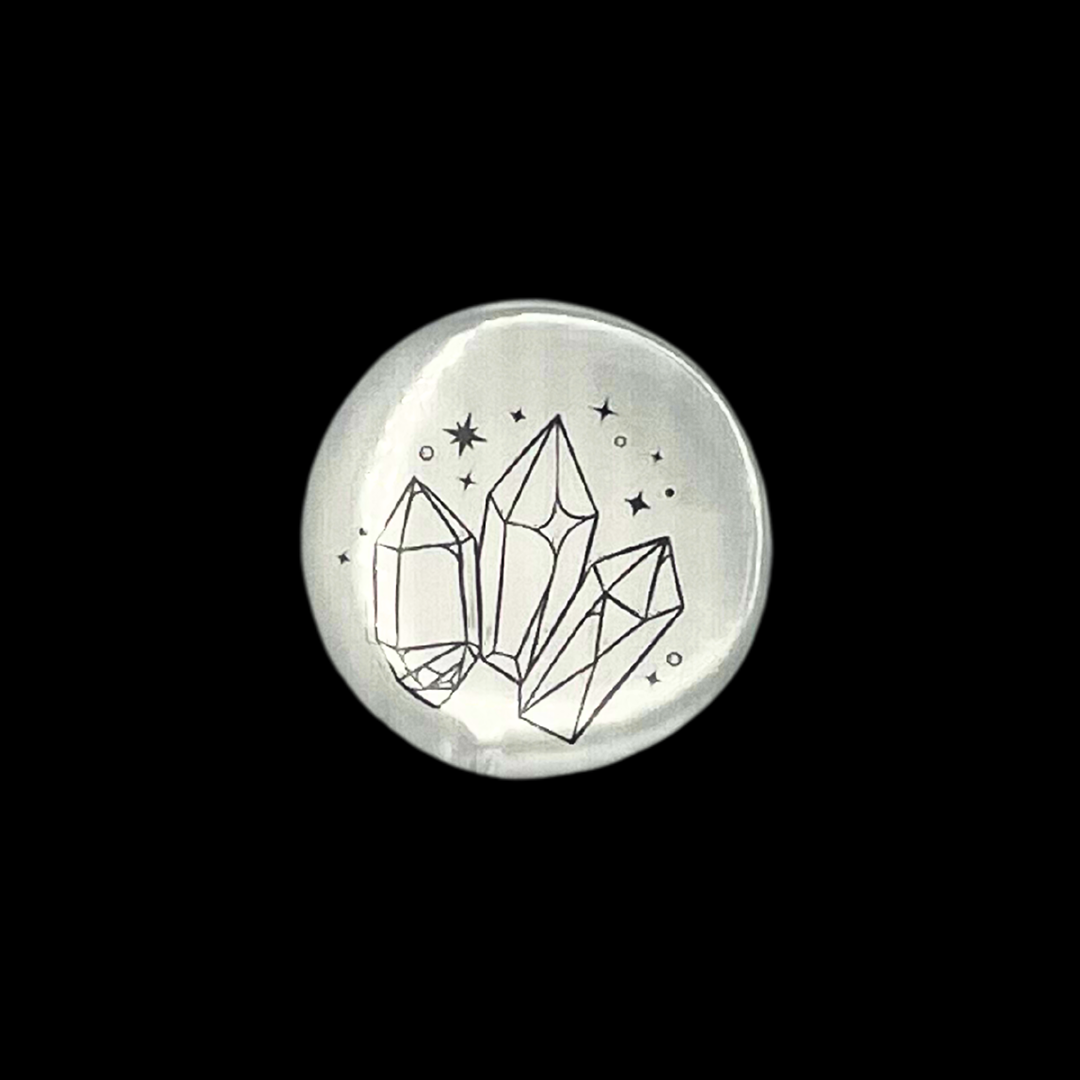 Druzy Gems Button