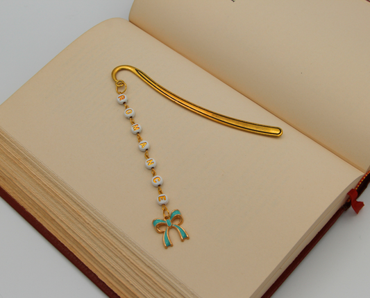 Romance Book Bling with Blue Bow