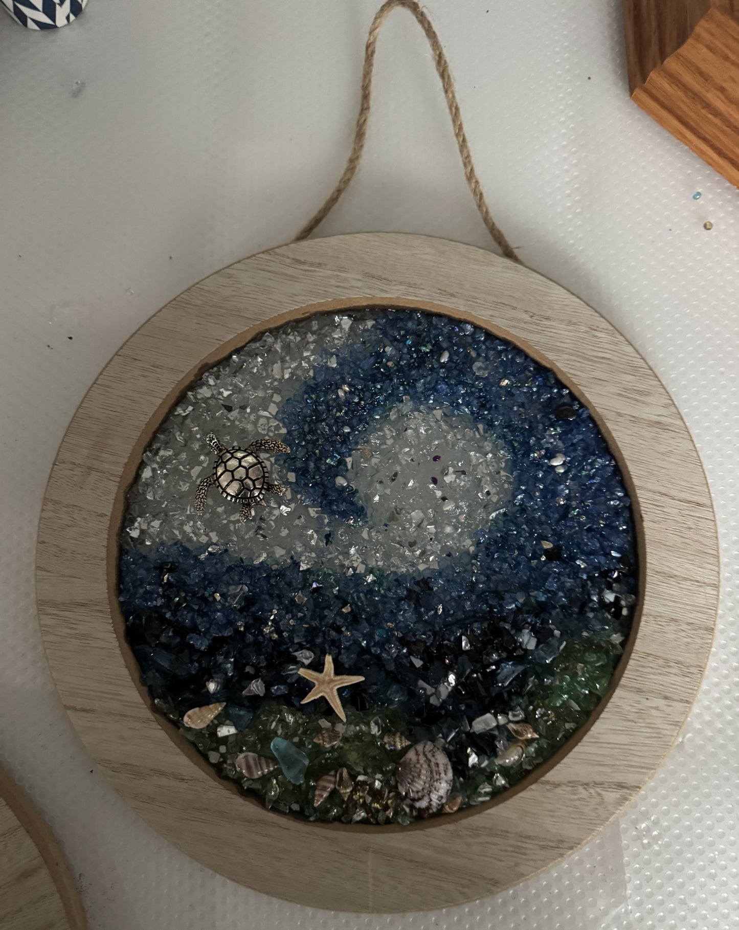 Cut Glass Sun Catcher Ocean pictures