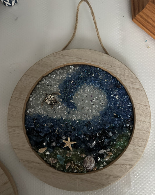 Cut Glass Sun Catcher Ocean pictures