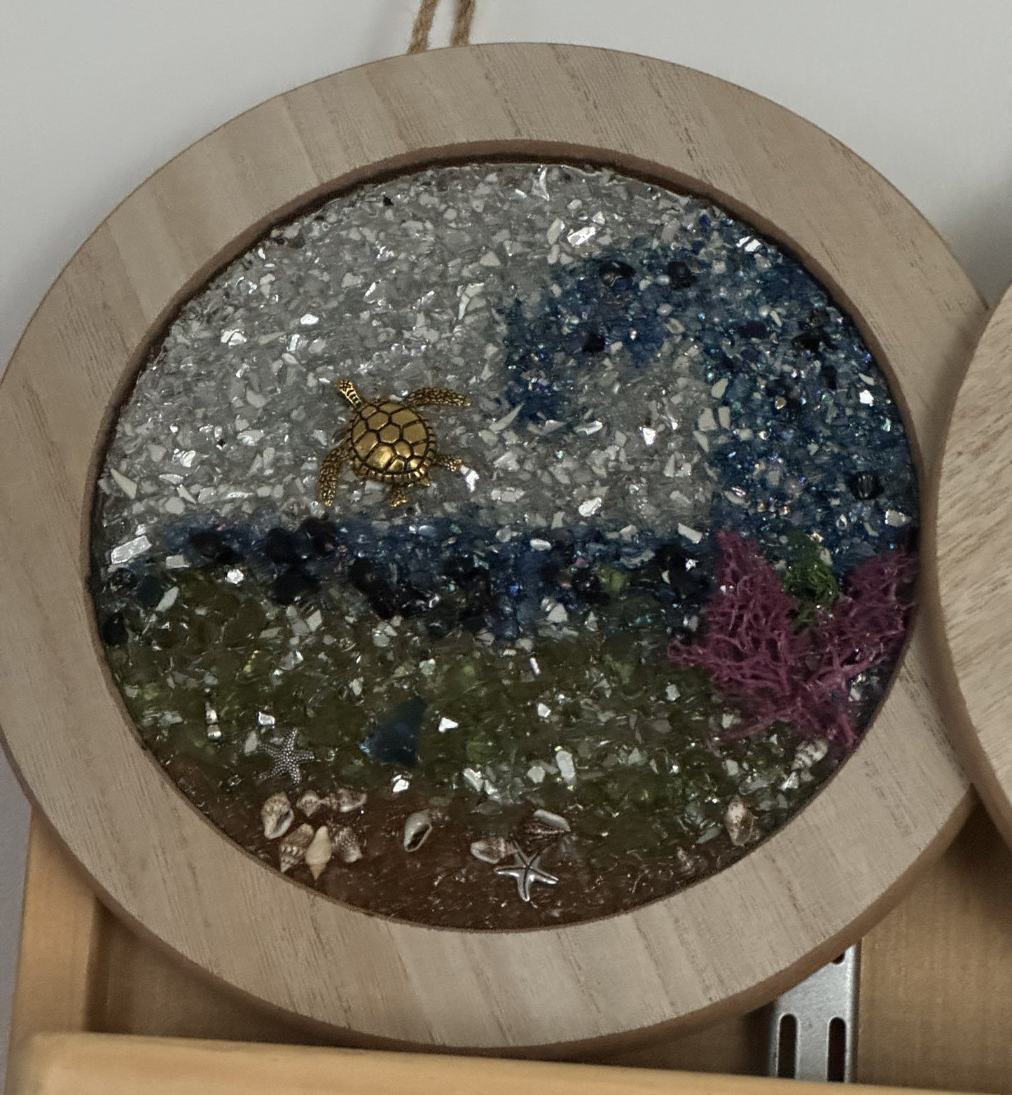 Cut Glass Sun Catcher Ocean pictures