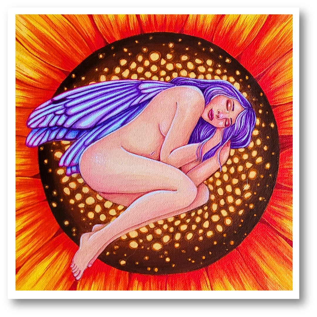 Sunflower Fae-Dreams Art Print
