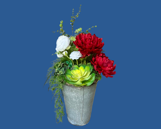 Pail of Peonies