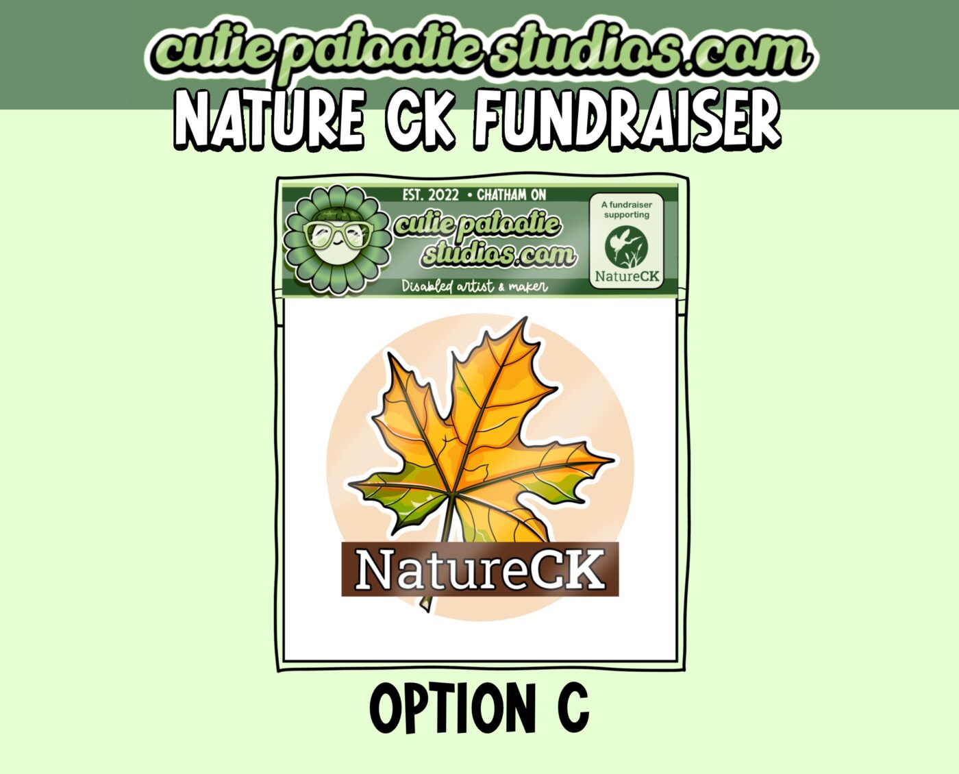 Nature CK FALL Vinyl Sticker