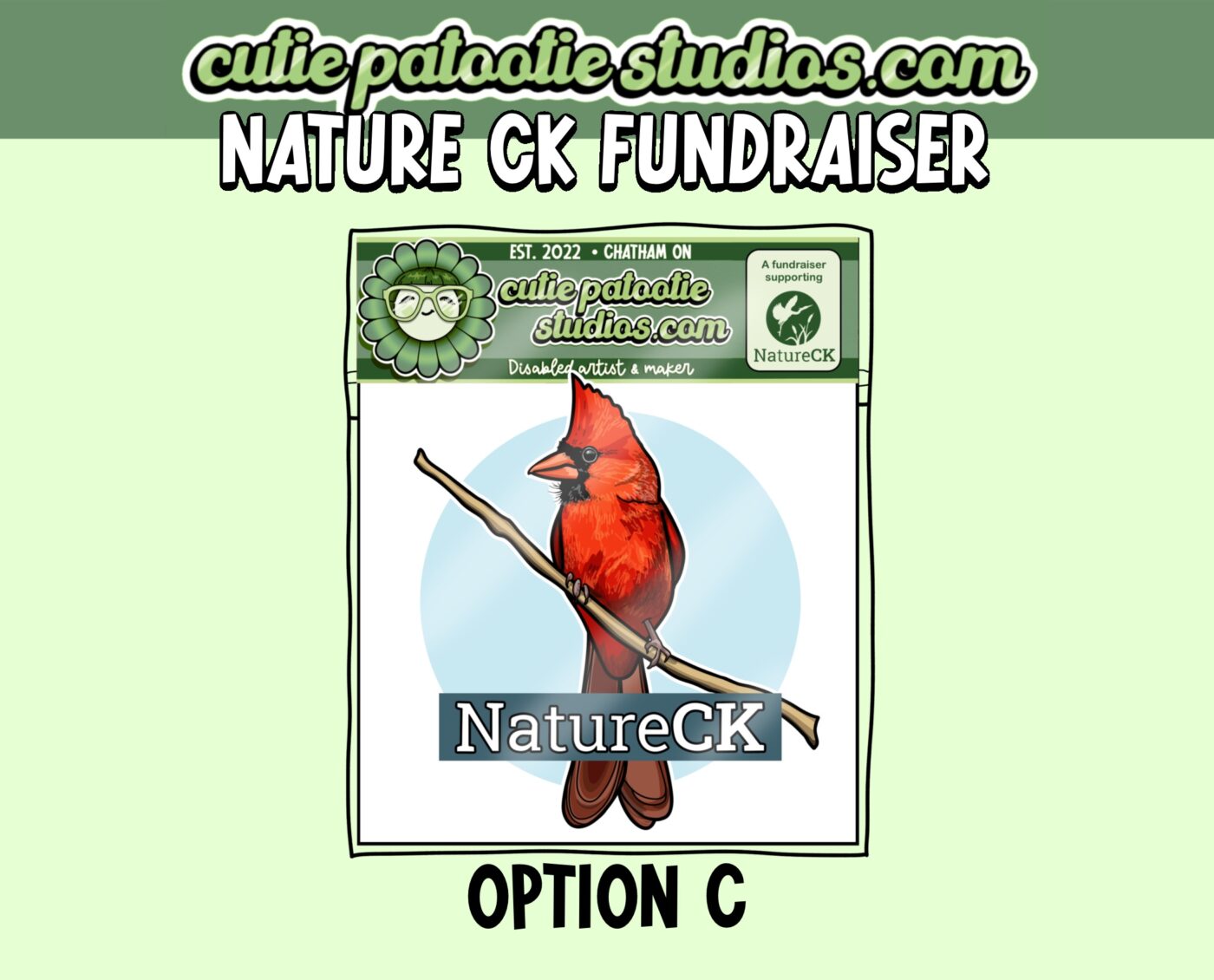 Nature CK WINTER Vinyl Sticker
