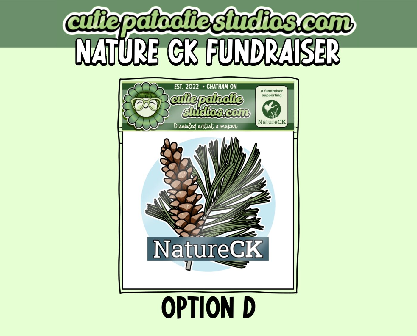 Nature CK WINTER Vinyl Sticker