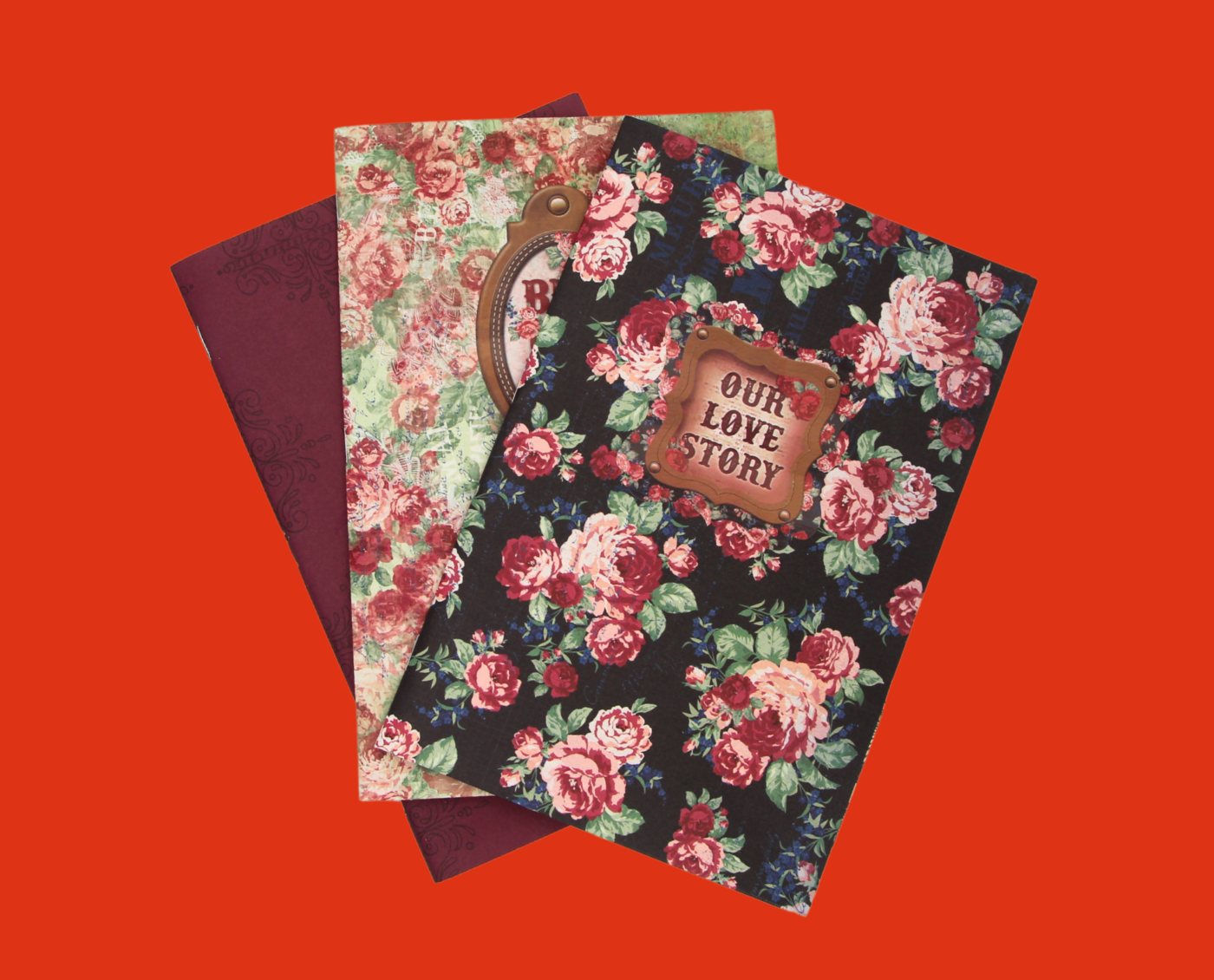 3 pk Notebook / Journal (Our Love Story)