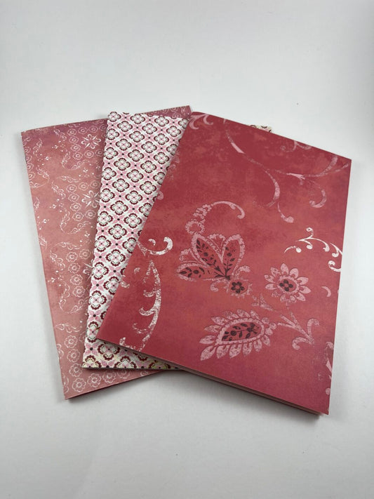3 pk Notebook / Journal (Pretty In Pink)