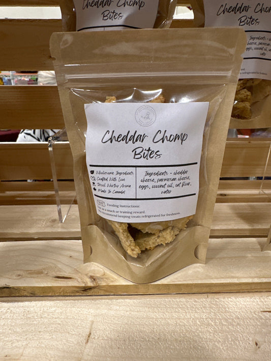 Cheddar Chomp Bites- Baked Dog Treats