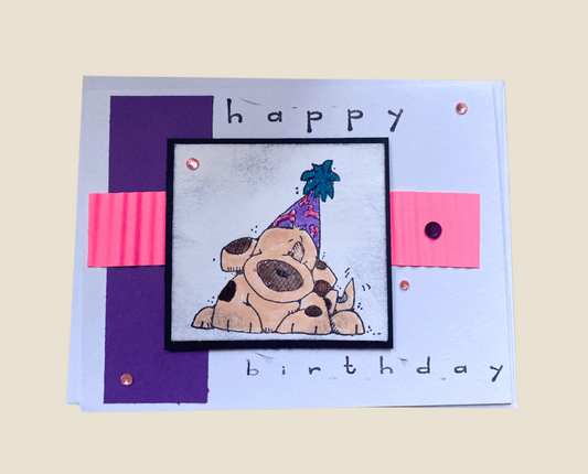 Happy Birthday (Puppy) Greeting Card