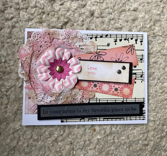 In Your Arms Is My Favourite Place To Be Greeting Card