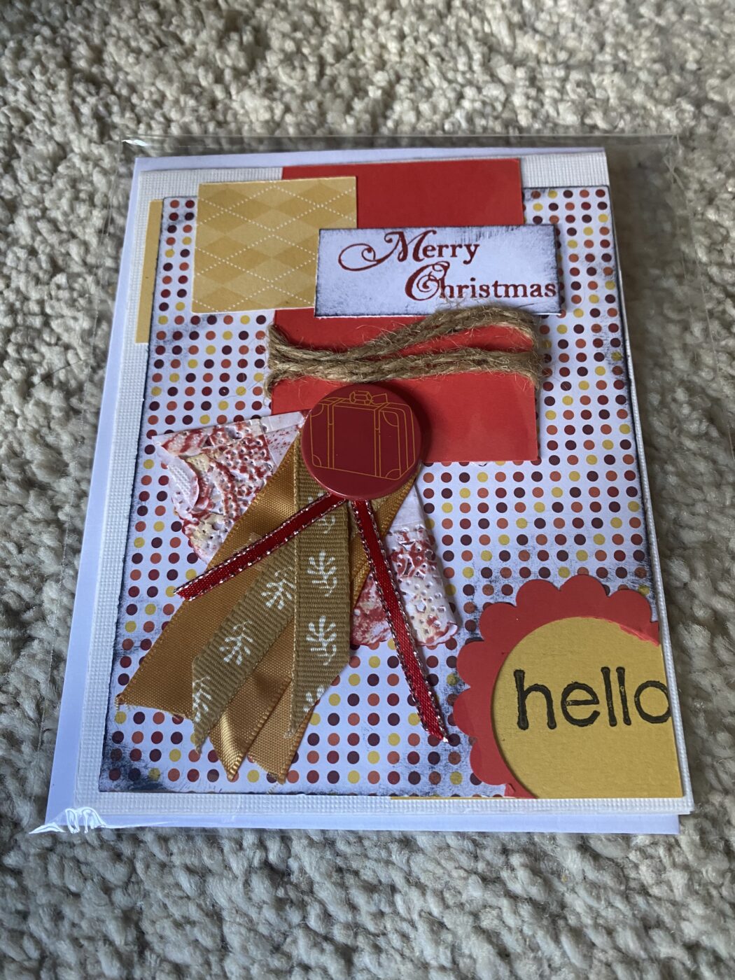 Merry Christmas Hello Greeting Card