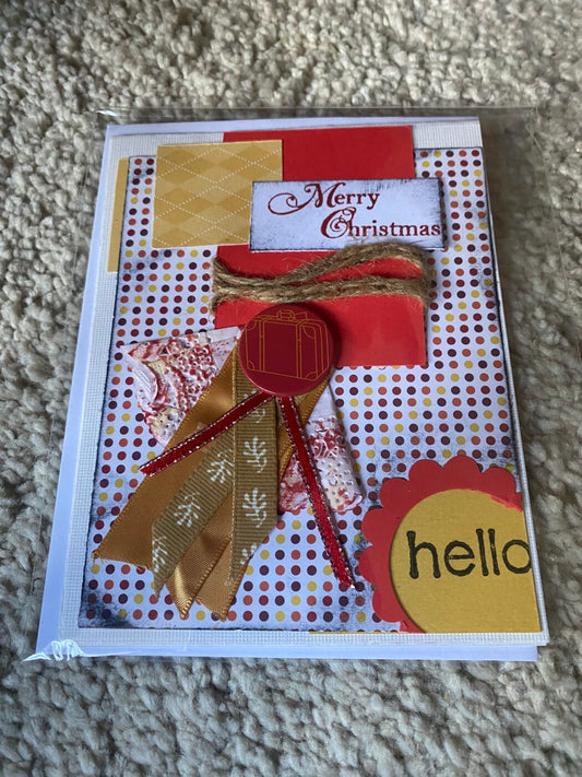 Merry Christmas Hello Greeting Card
