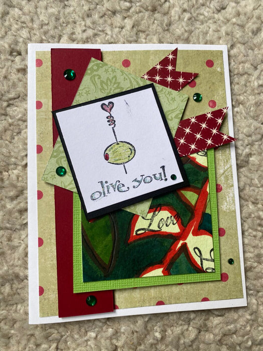 Olive You Greeting Card
