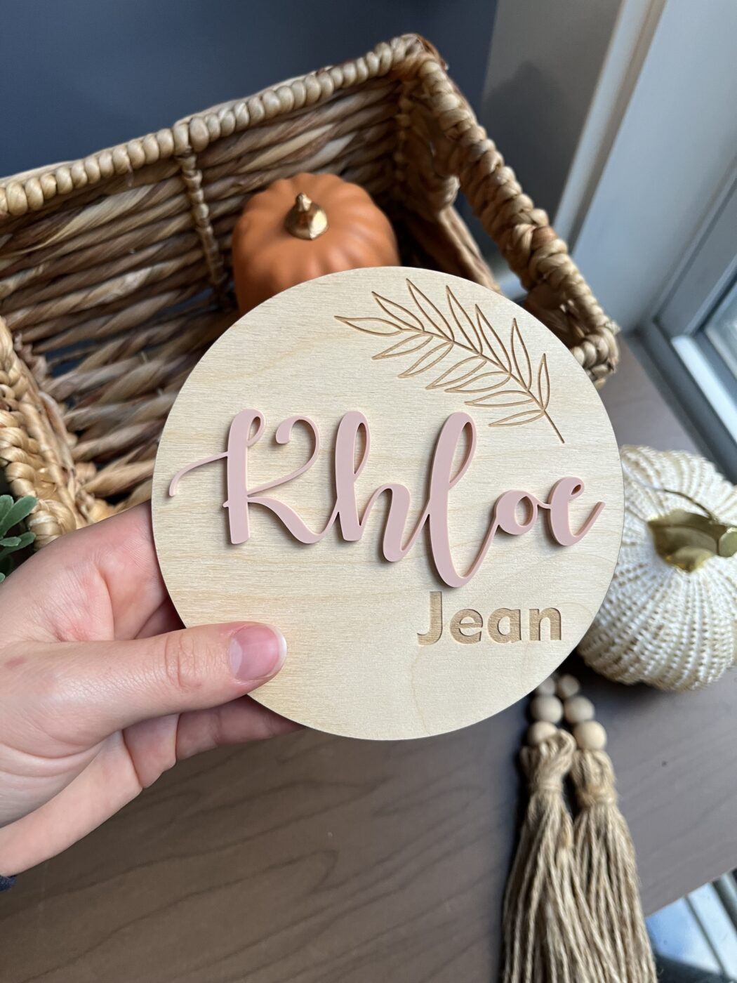 Baby Name Announcement Sign