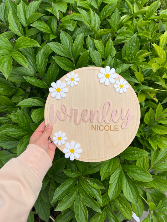 Daisy Name Sign