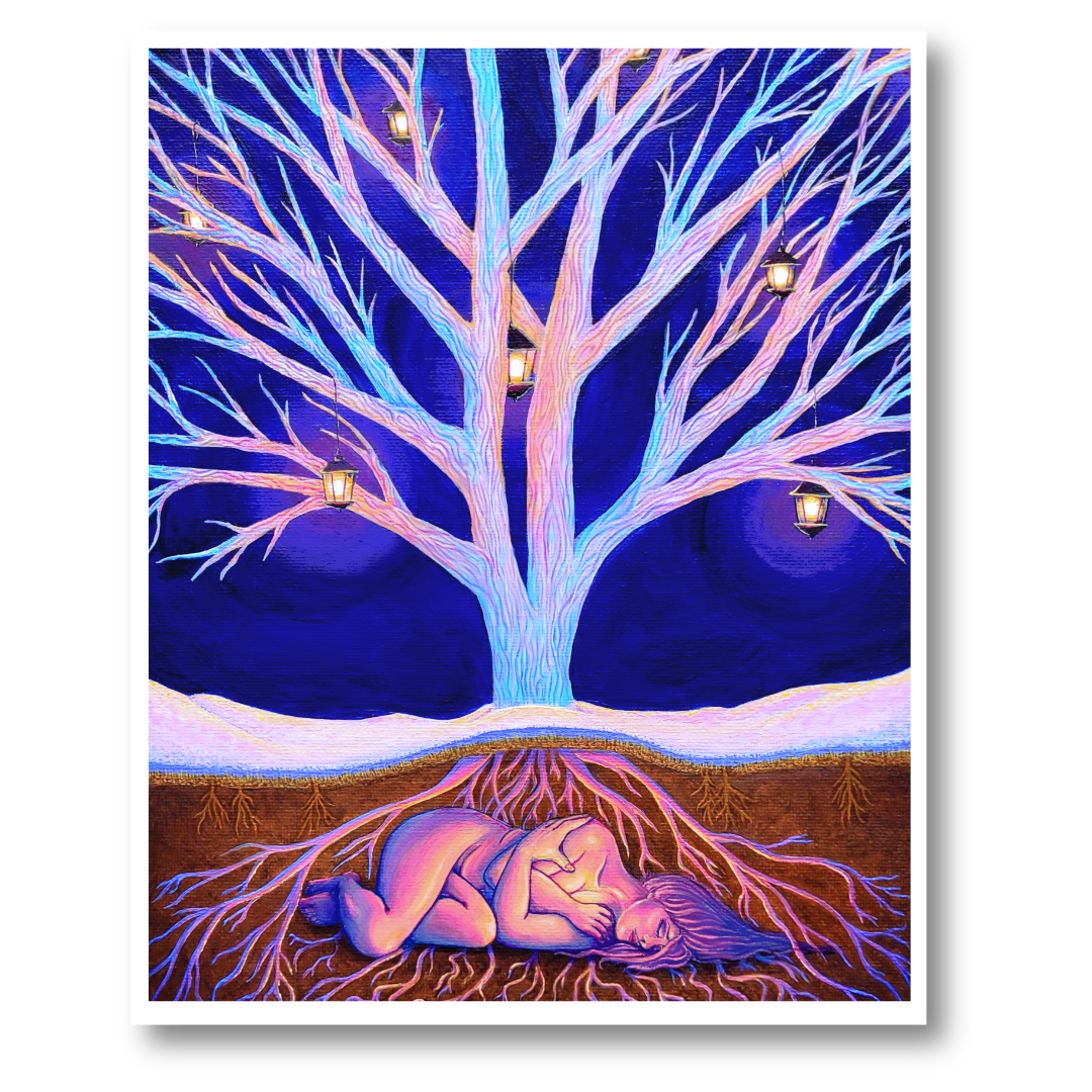 Winters Glow Art Print