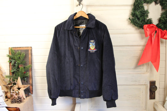Vintage Navy Blue York Revolver Club Jacket