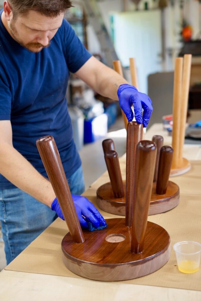TheStoolery_Finishing Walnut