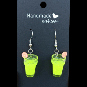 Summer Drink Earrings (Yellow)