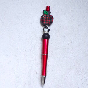 TEACHERS GIFT Idea Silicone Bead red Pen TEACHERS RED APPLE