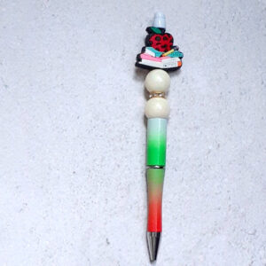 TEACHERS GIFT Idea Silicone Bead Pen BOOKS TEACH LOVE INSPIRE