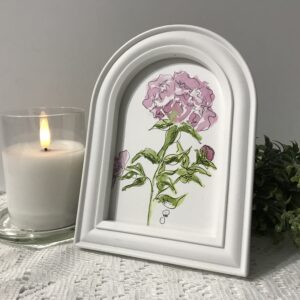 IMG_2389 White Framed Peony Print