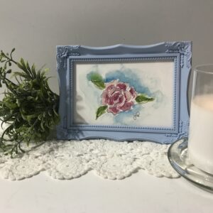 IMG_2493 Baby Blue Framed Peony Print