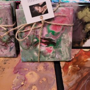 Gazing Tiles (Pink and Green Marble)