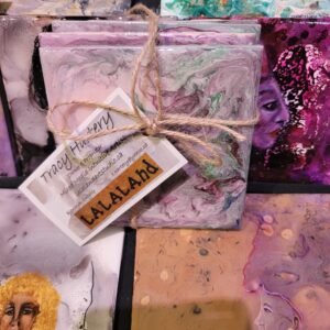 Gazing Tiles (Mauve and Green Marble)